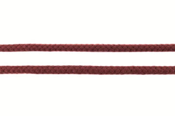 Baumwollkordel, Doppelgewebe, 8 mm, braun, 0,5 m